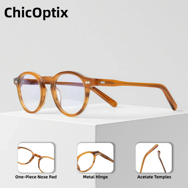 Унисекс Ретро Круглые Простые Очки Дизайн Модные Очки Новый Стиль Ретро Высококачественная Ацетатная Оправа Прозрачные Линзы Унисекс Ретро Круглые Простые Очки Дизайн Модные Очки Новый Стиль Ретро Высококачественная Ацетатная Оправа Прозрачные Линзы