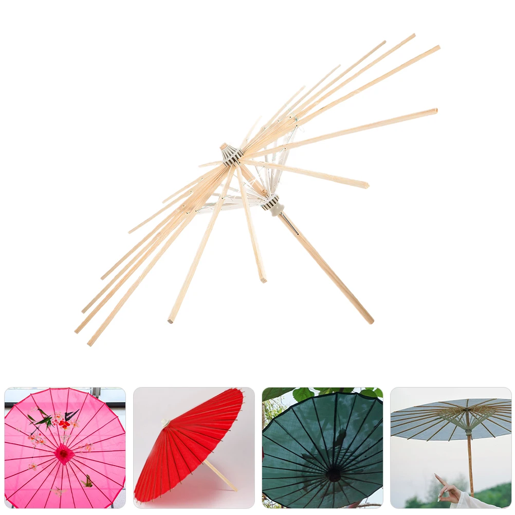 

Oil Paper Stand 56mm Beige Bamboo Manual Repair Durable Replacement Stage Umbrella Props Frame Props Furniture Parts