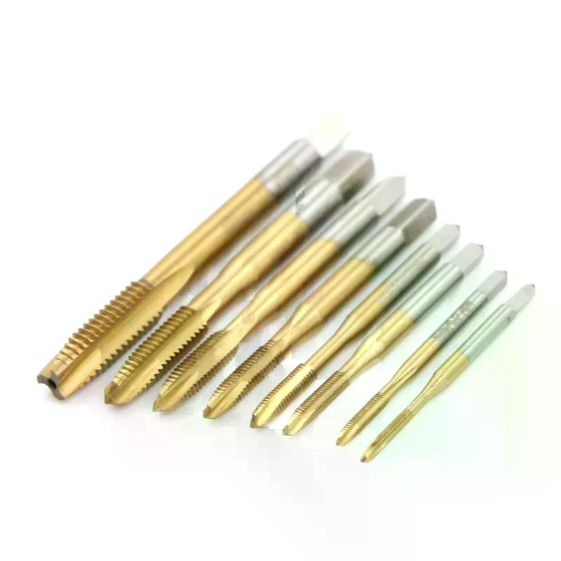 M2/M2.5/M3/M3.5/M4/M5/M6/M8 HSS Metric Straight Flute Thread Screw Tap Plug Tap