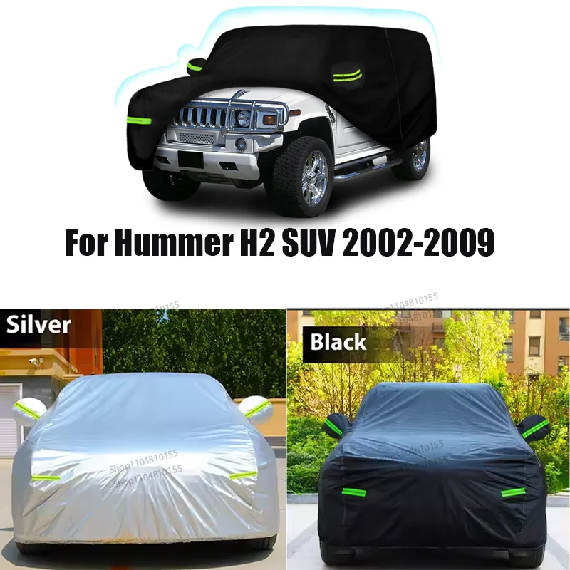 

Waterproof Car Covers Custom Fit for Hummer H2 SUV 2002-2009 All Weather Snow Rain Dust Hail Protection