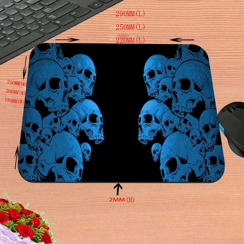 

Mairuige Skull Mouse Pad Gamer Keyboard Mouse Mat Computer Desks Gamer Rug Desktop Accessories Table Mat Custom Print Gamer Rug