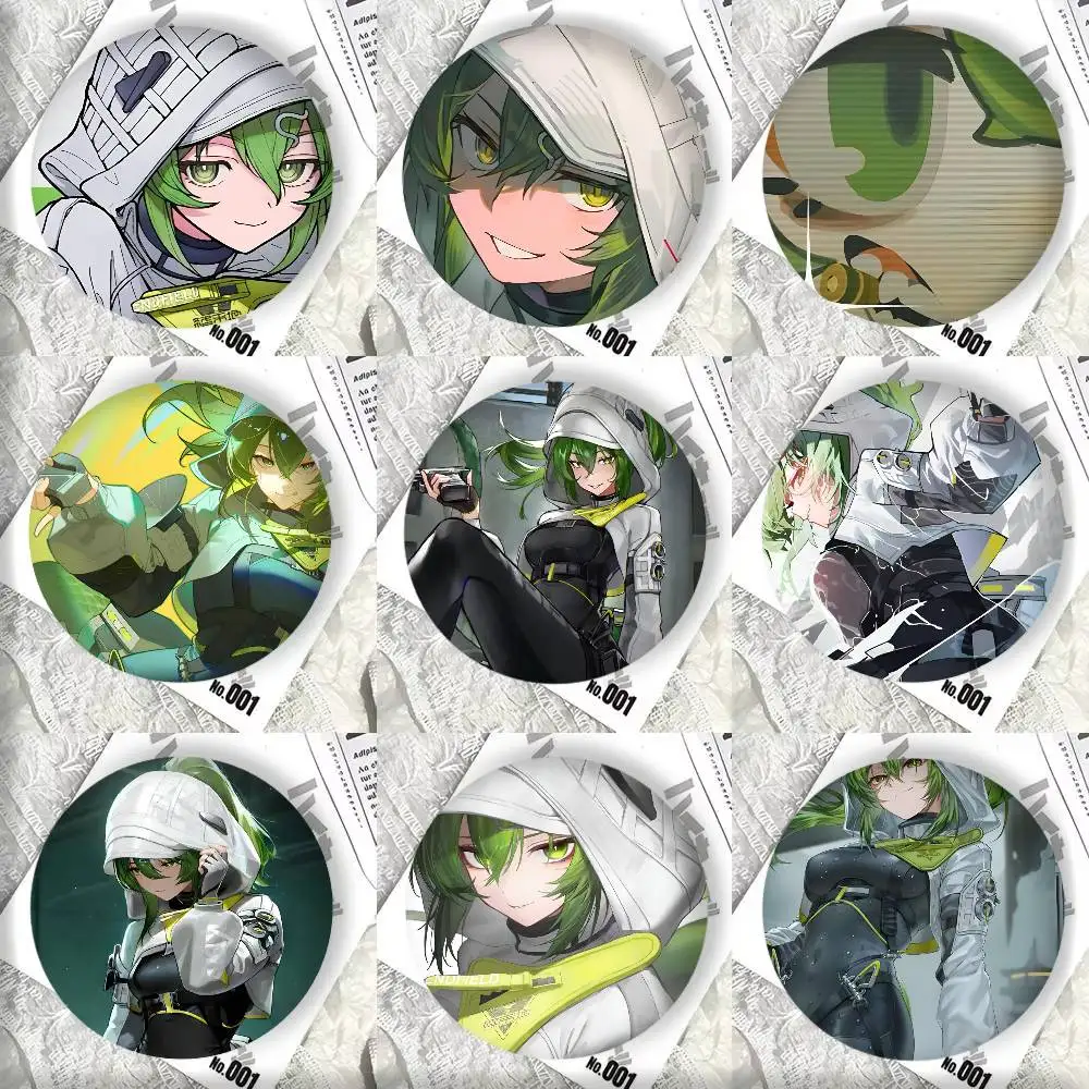 Anime Game Arknights Endfield Fluorite Badge Tinplate DIY Backpack Clothing Accessories Jewelry Pins