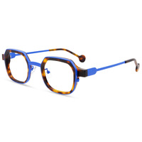 2025 Fashion Candy Color Acetate Round Women's Glasses Frame High Quality Retro Metal Men's Myopia Reading Prescription Eyewear