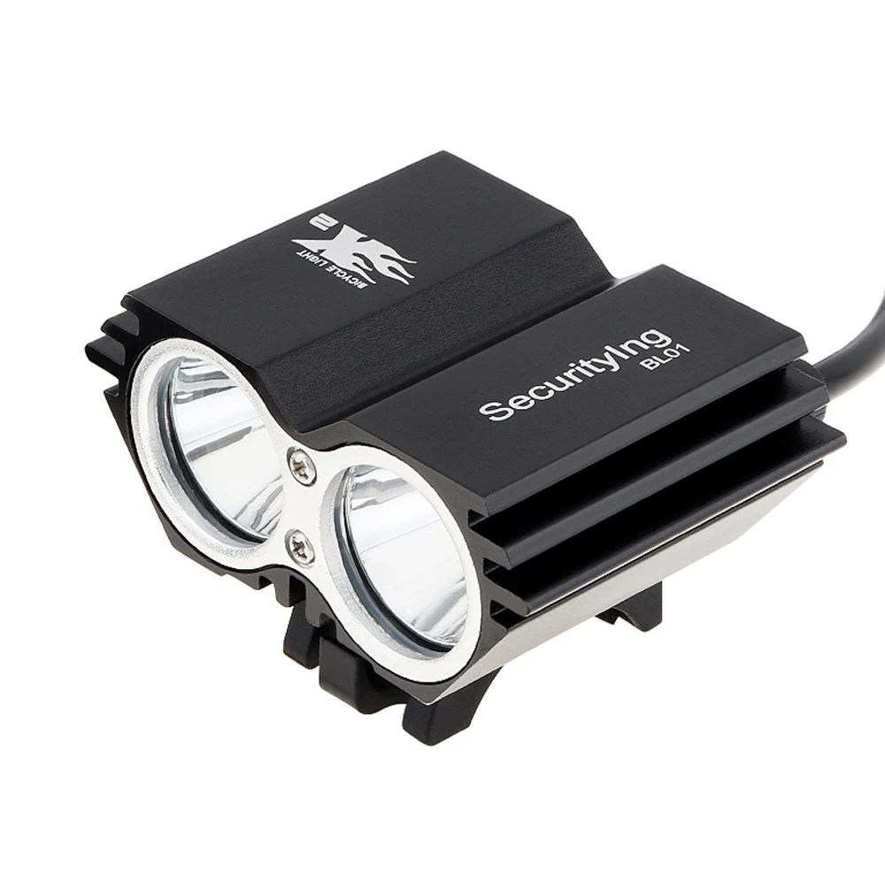 

SecurityIng BL01 700 Lumen Bike Headlight for Night riding / Outdoor / Camping with 4 Modes, 8.4V 4800mAh Battery Pack