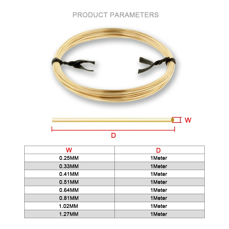 Fil de perle en or 14K, un mètre, semi-dur/mort, doux, fil métallique, pour la fabrication de bijoux, boucles d\'oreilles, bricolage