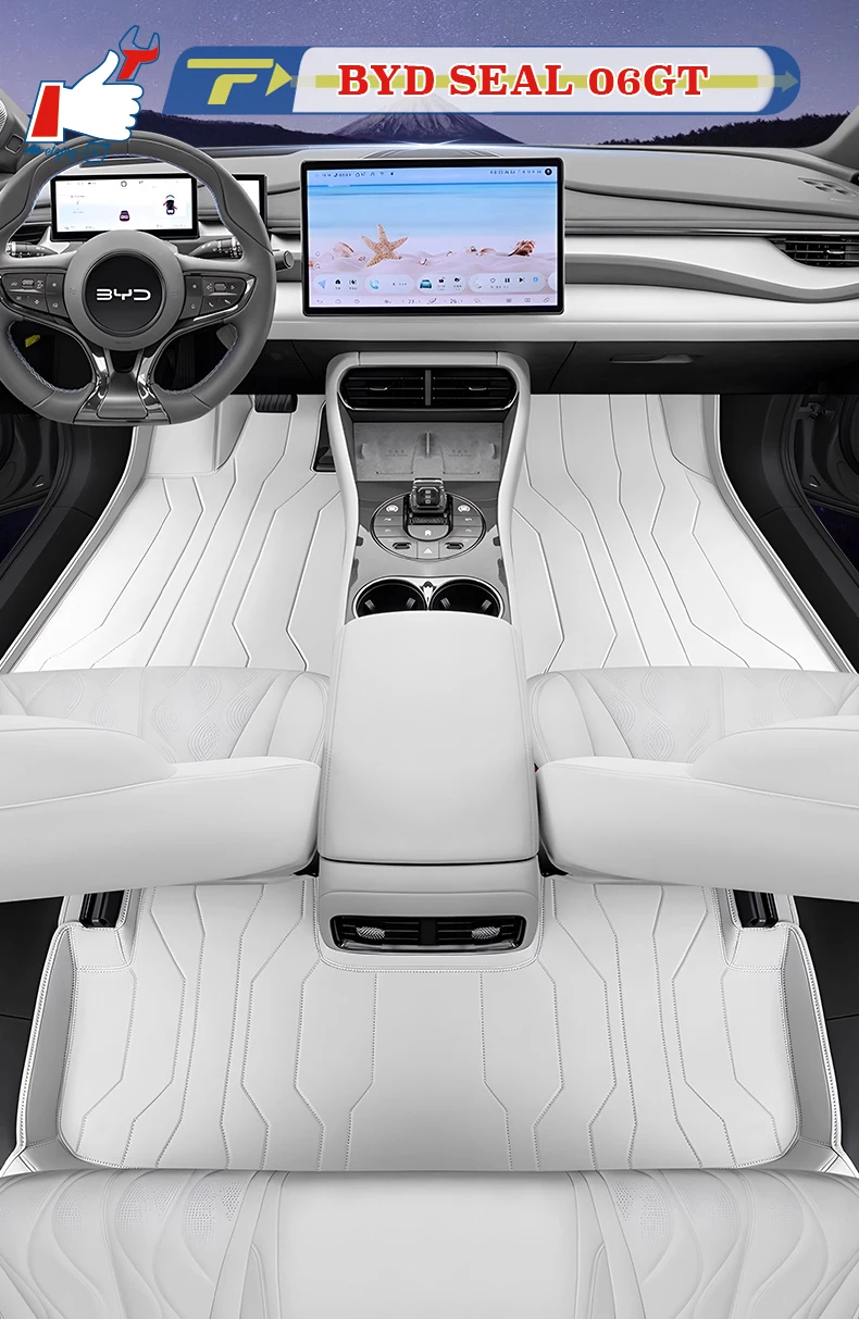 

Автомобильный коврик с левым рулем для BYD SEAL 06GT 2025, полный коврик для ног, напольный коврик, водонепроницаемый коврик