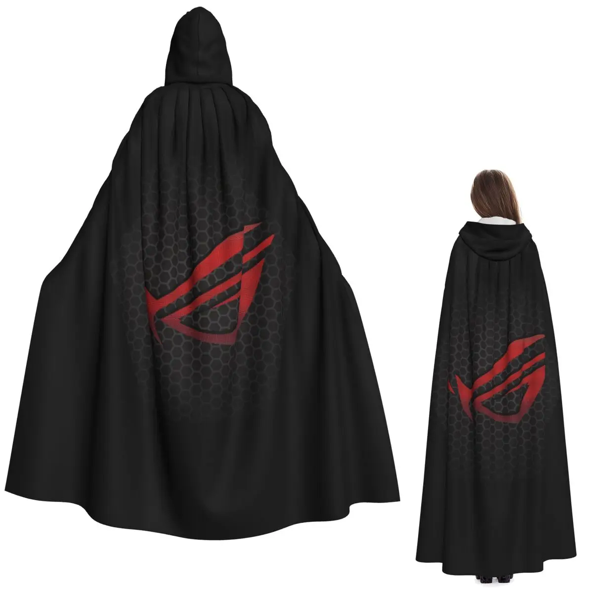 

Asus Rog Future шестиугольный длинный плащ с капюшоном ведьма средневековый костюм косплей накидка Хэллоуин пальто для взрослых унисекс