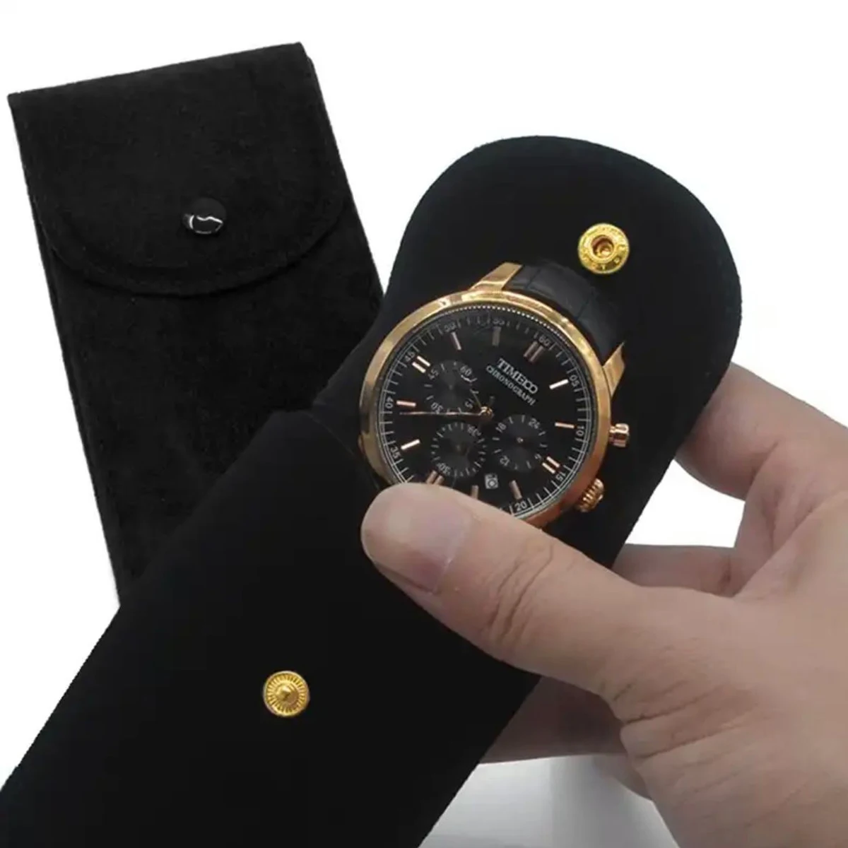 

Бархатная сумка для хранения часов, портативная фланелевая сумка-органайзер для часов, браслет, ожерелье, кольцо, упаковочная сумка, дорожная витрина для ювелирных изделий