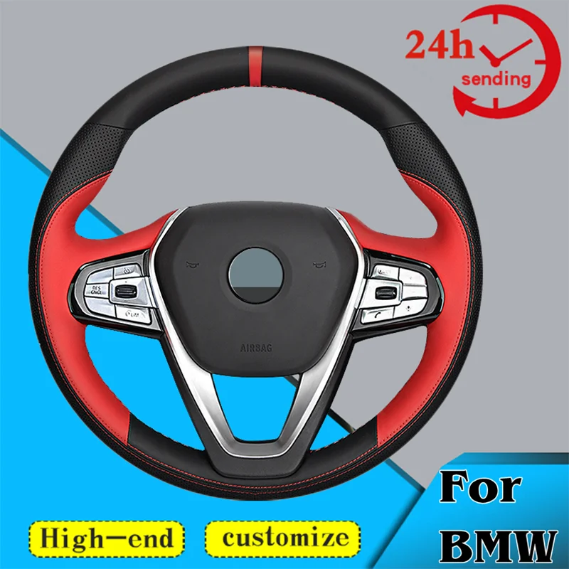 

Custom Car Steering Wheel Braid Cover Comfortable 100% Fit For BMW X3 X4 G20 G21 F40 F44 G22 G23 G26 G30 G31 G32 G11 G12