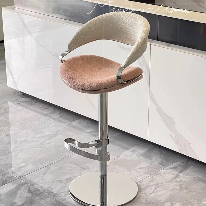 

Современный регулируемый барный стул с подлокотниками и подушкой для кухни, улицы, офиса. Мебель для столовой.