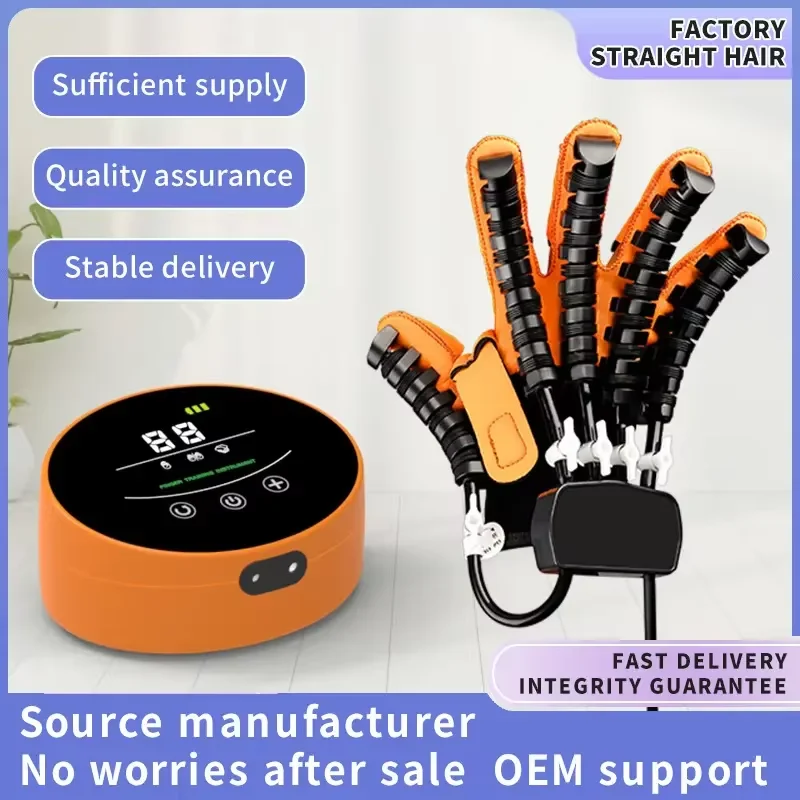 Factory Wholesale Smart Robot Five-Finger Split Trainer Electric Hand Recovery Massager Rehabilitation Gloves of Fixer Type