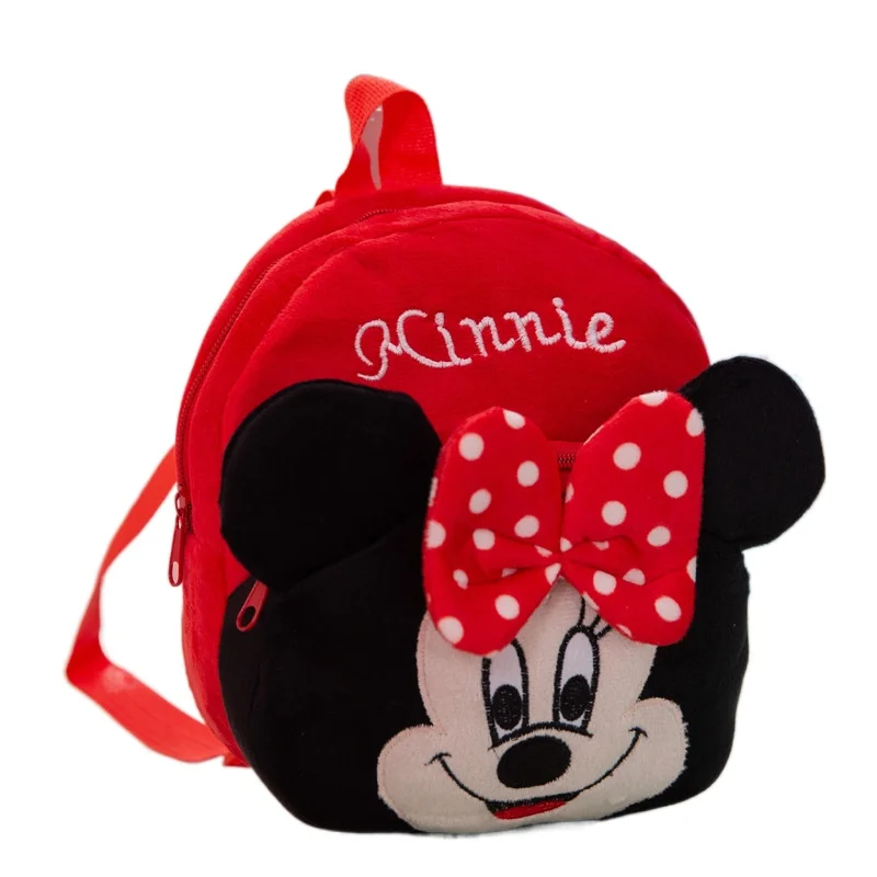 Disney Cartoon Plush Doll Mochila de grande capacidade, mochila escolar leve para crianças, meninos e meninas, jardim de infância bebê, fofo