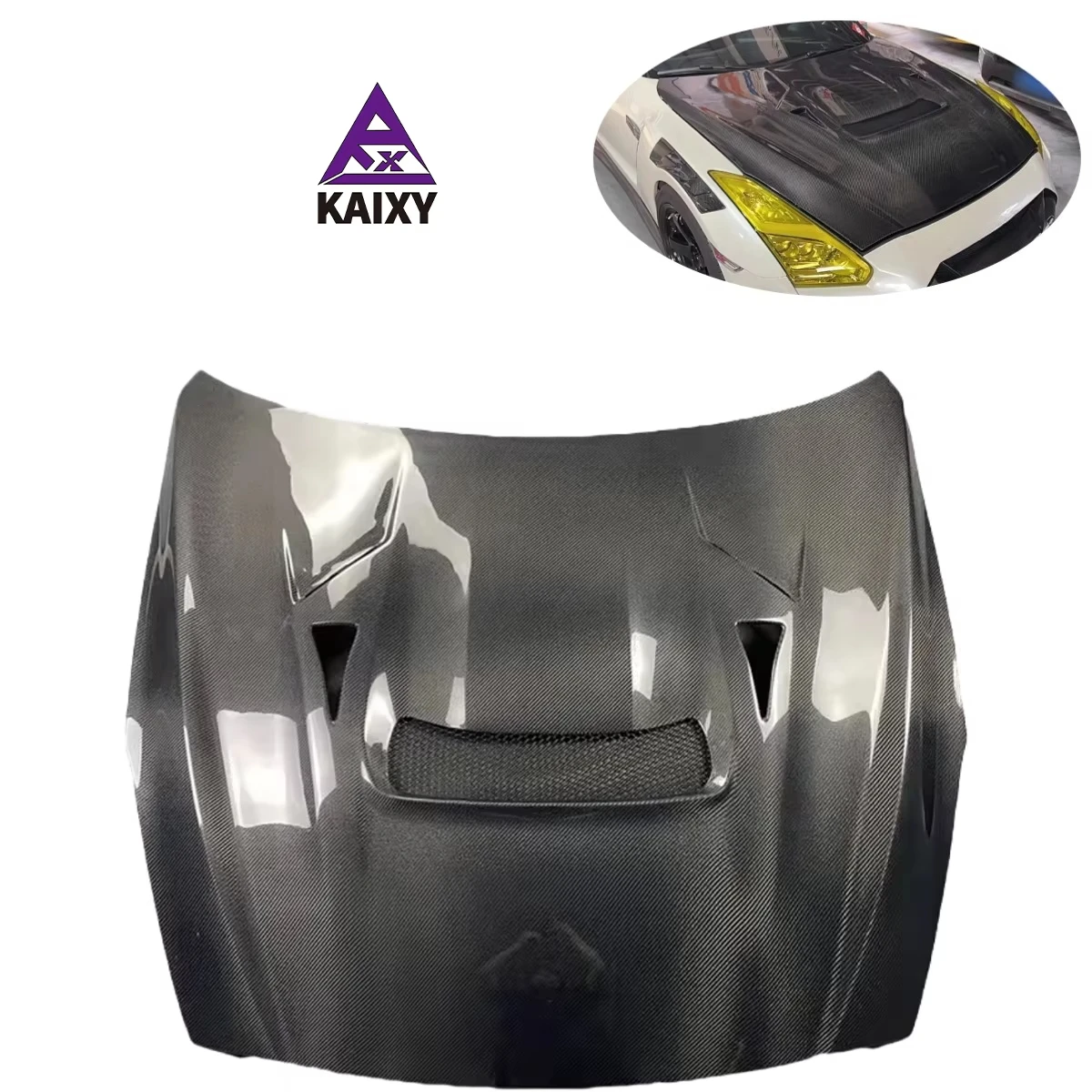 Var Style Luxury Carbon Fiber Front Engine Hood for  R35 GTR 2017-2020 High Quality 100% Fitment