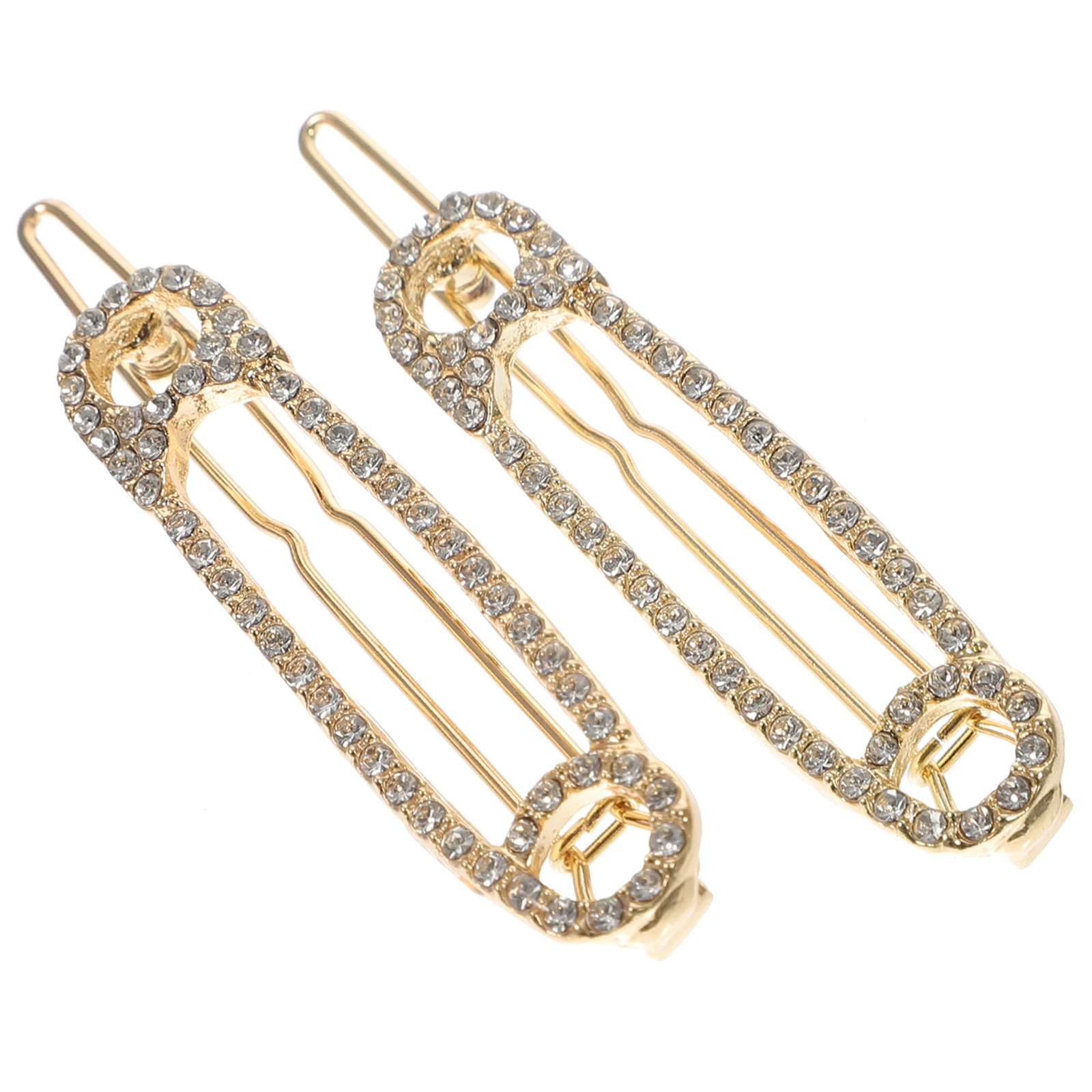 

2 Pcs Dense Hairpin Headgear Bride Girl Accessories Alloy Creative Clips for Women