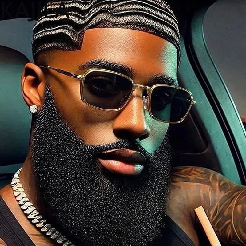 

Vintage Small Frame Steampunk Rectangle Sunglasses Men 2026 Luxury Brand Retro Metal Punk Outdoor Sun Glasses For Male UV400