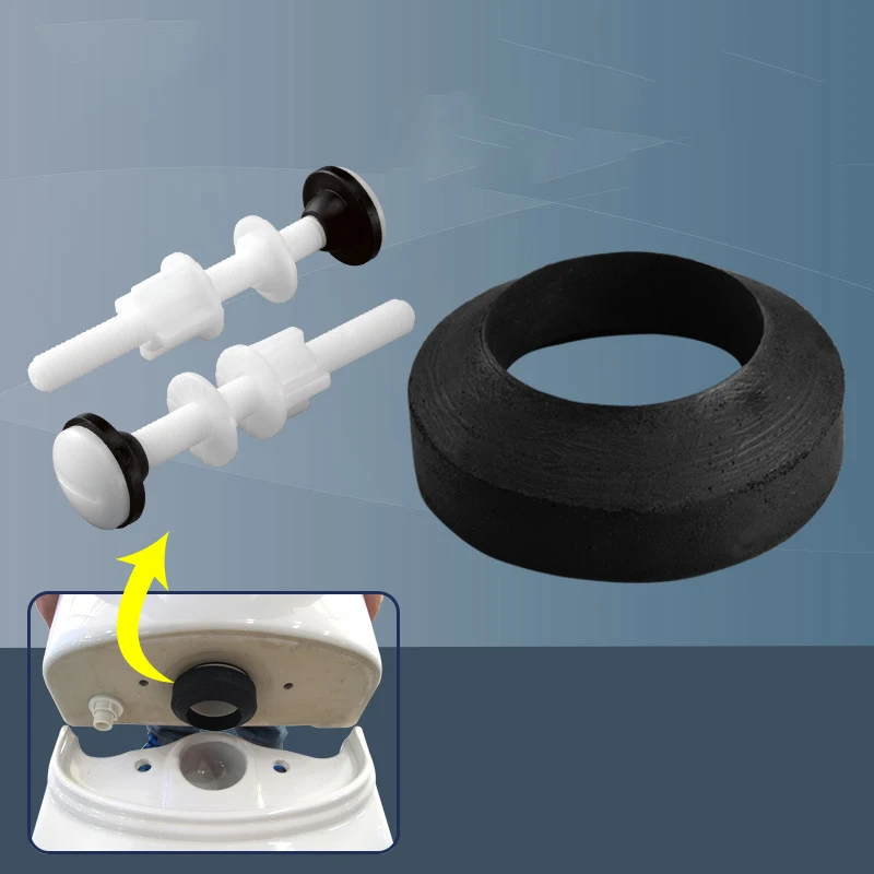 Plastic Toilet Seat Hinge Repair Bolts + Fitting Screws +Washers Kit For Home Bathroom Accessories Toilet Cistern Seal Pan