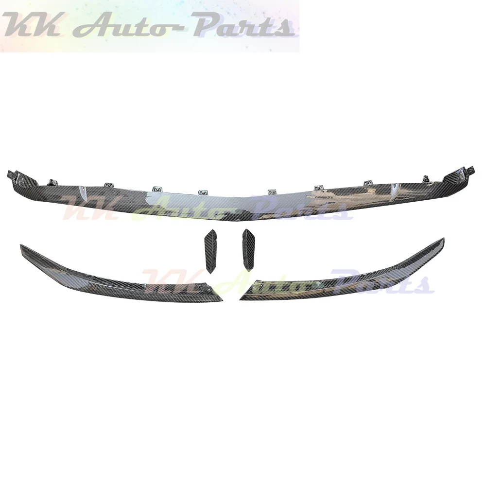 

Dry Carbon Fiber Front Bumper Lip Spoiler with Canards Trims Splitters Auto Tuning For Mercedes Benz W177 A45 A45S