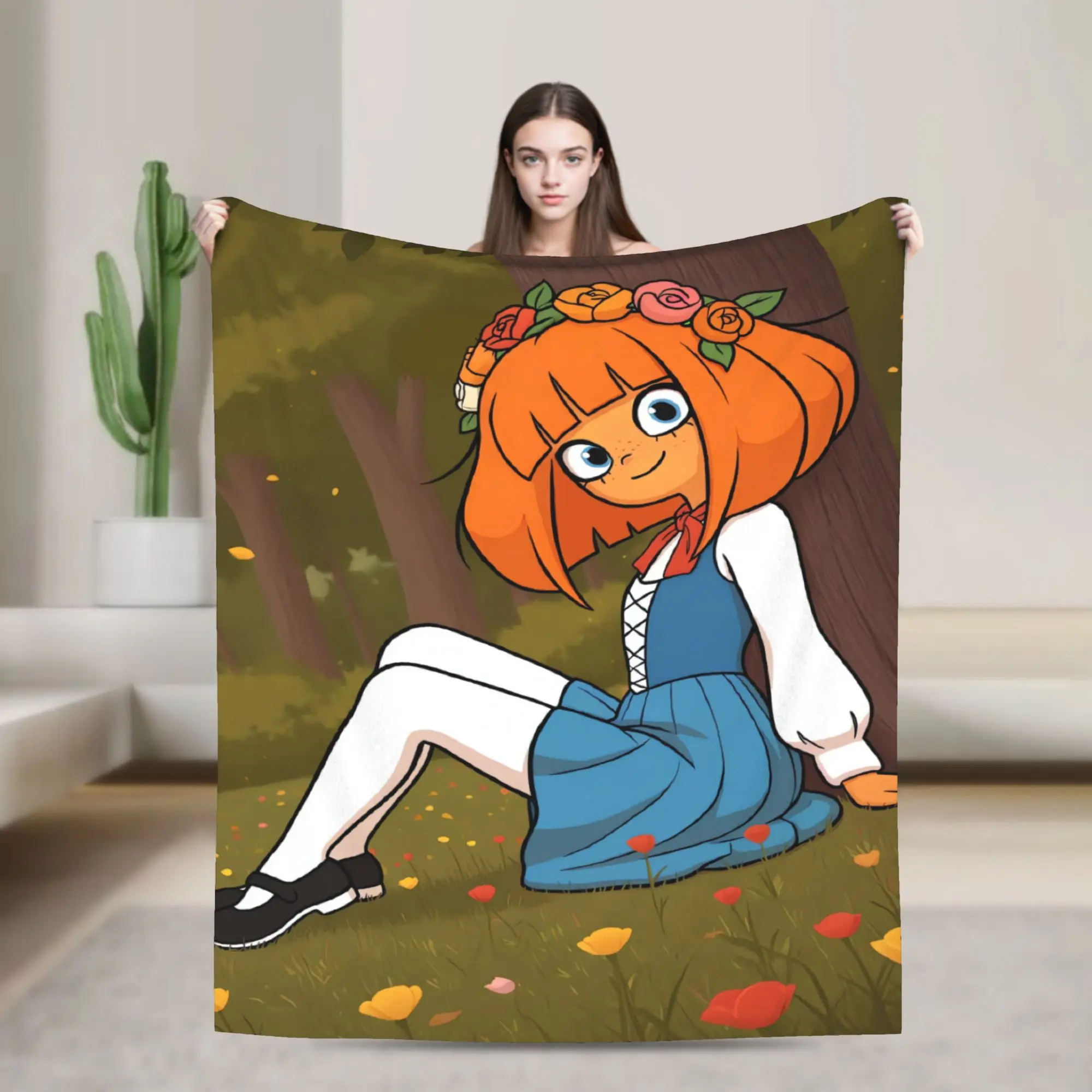 O-Ongezellig Mymy Yana Blankets  Soft Street Trend Plush Throw Blanket For Couch Chair Travel Flannel Bedspread Bed Cover