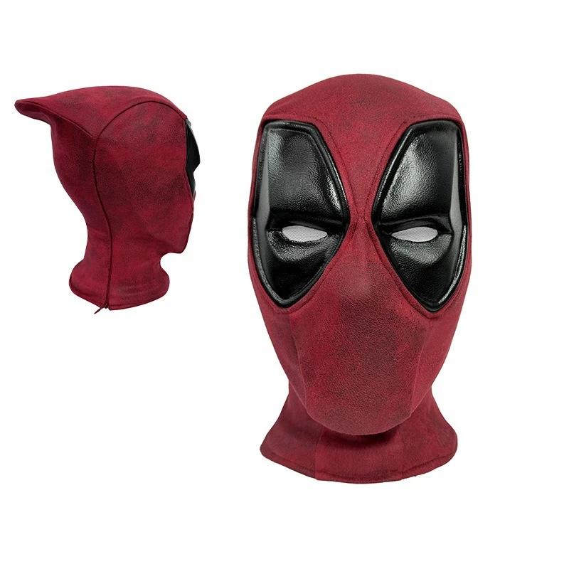 

MINISO Halloween Superhero Deadpool Mask Faceshell Cosplay Masquerade Adult Carnival Deadpool Headgear Costume High Quality