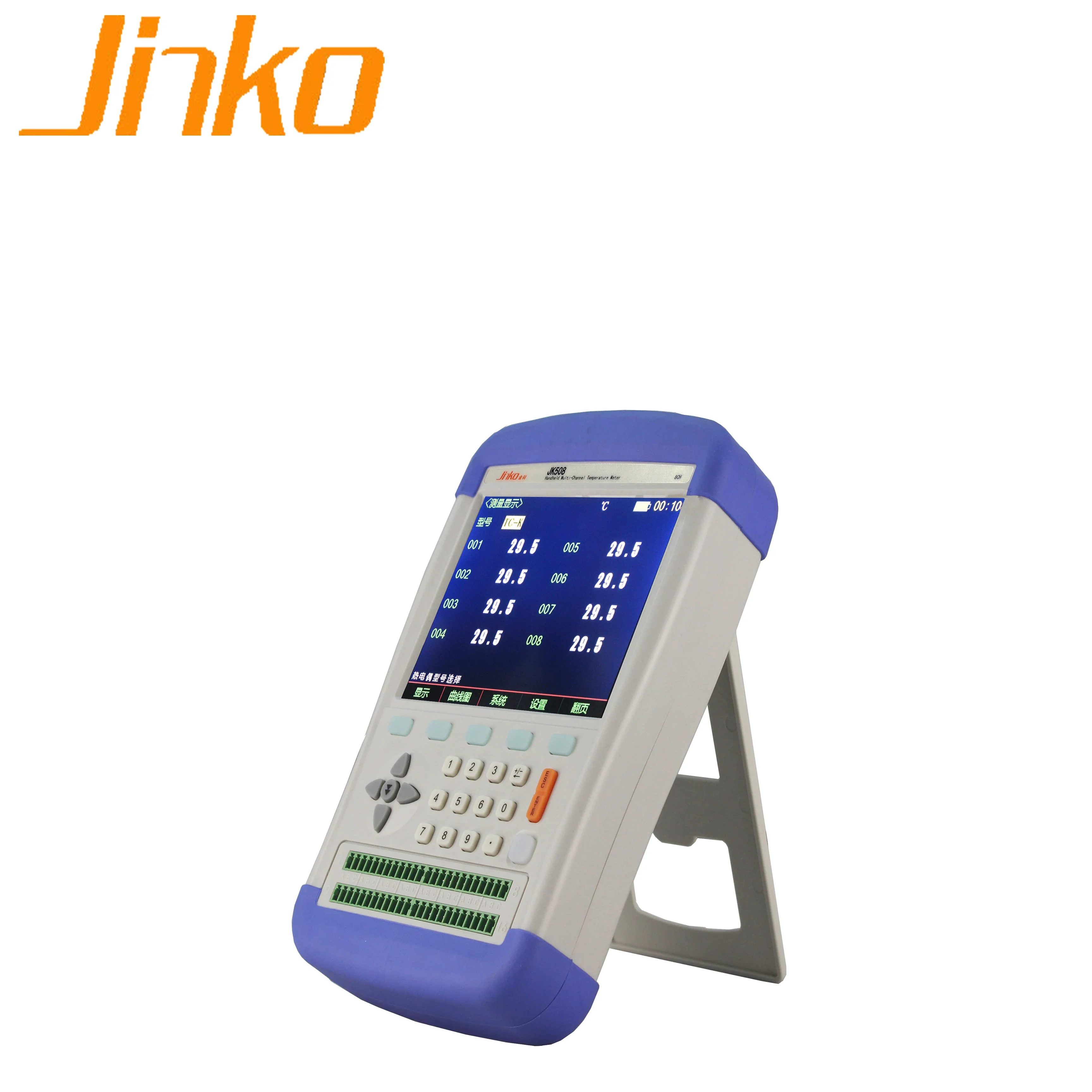 

Лидер продаж: Многоканальный термопарный регистратор данных температуры Jinko JK516, портативный многоканальный измеритель температуры