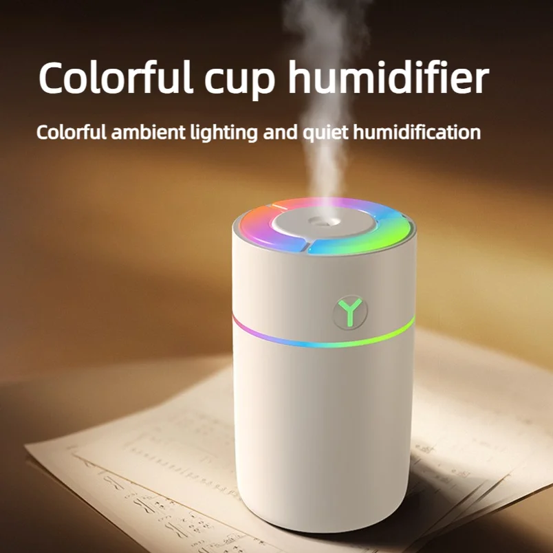 New Mini Colorful Humidifier Quiet Nano Mist Sprayer 7 Colors Led Ambient Lamp Aroma Diffuser For Car Desktop Bedroom Office