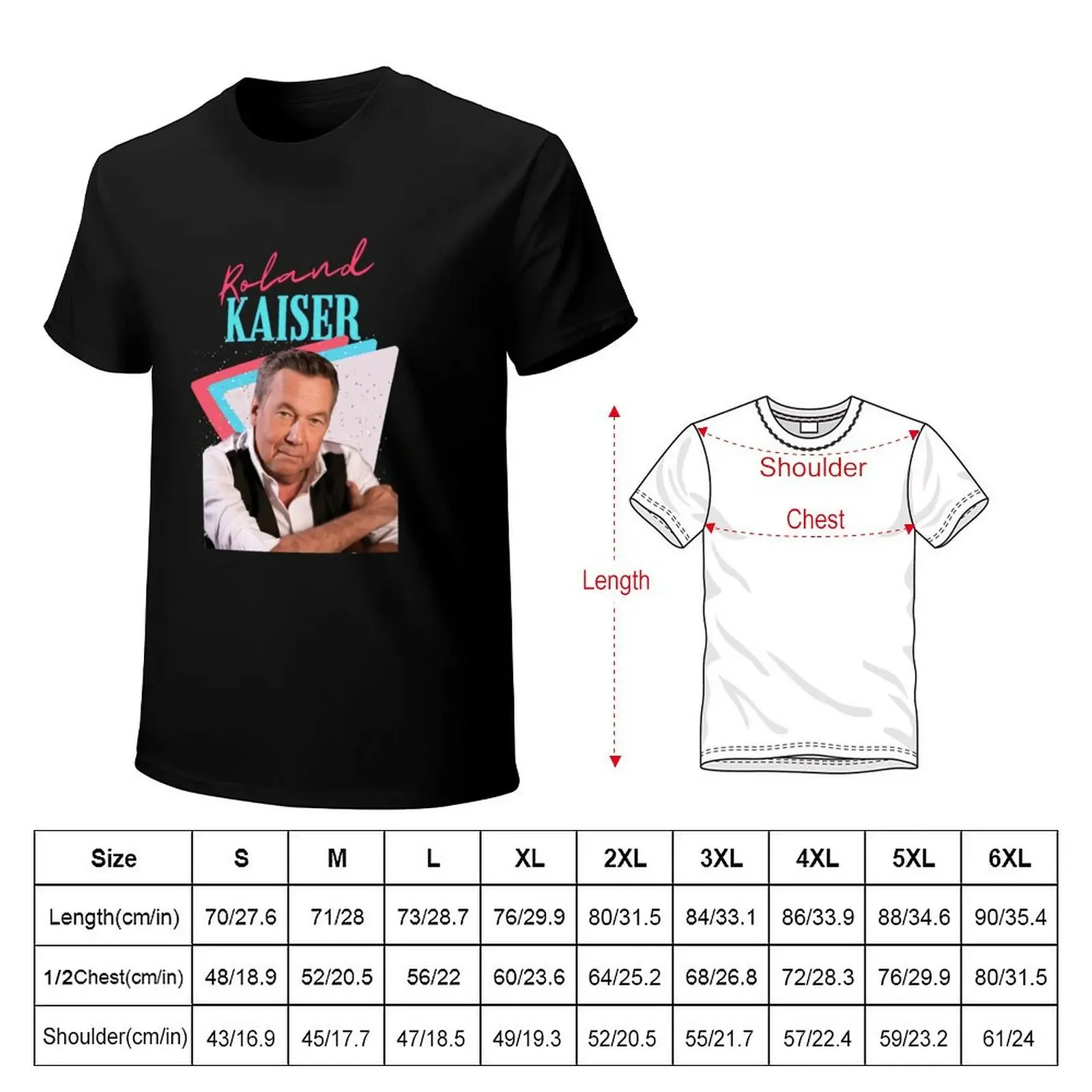 Roland kaiser rip Roland kaiser rest in peace Roland kaiser T-shirt summer clothes plus sizes mens graphic t-shirts big and tall