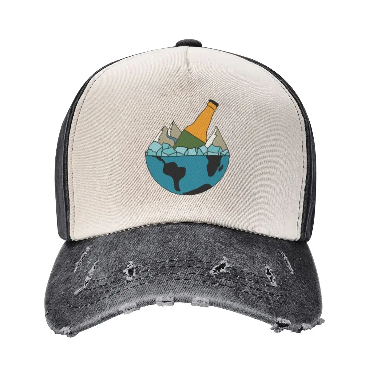 

Beer on the Rocks 2 Baseball Cap Luxury Hat hiking hat fun hats Men Golf Wear Women's