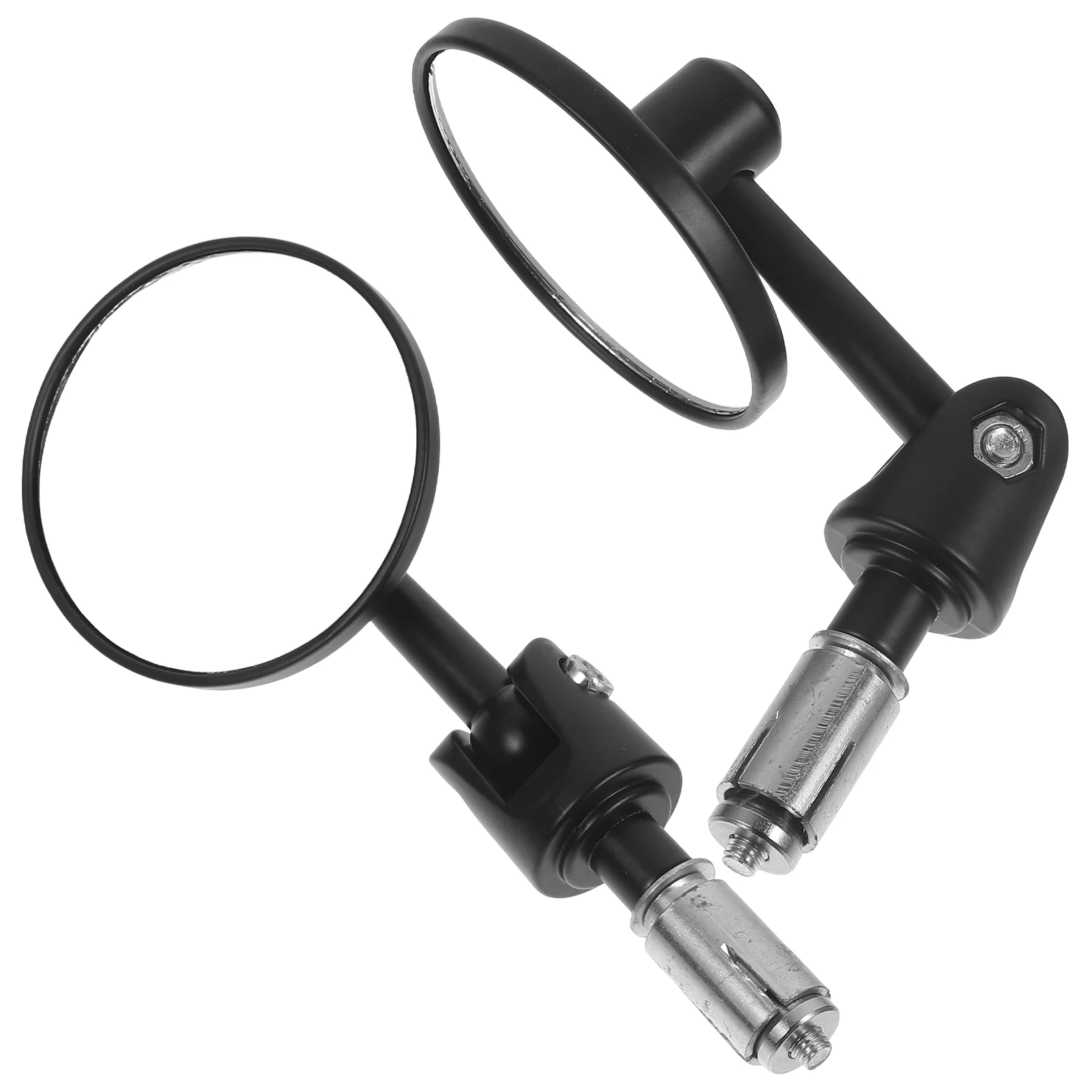 

2 Pcs Bike Rear View Mirror Bicycle Rearview Mirrors Black H lebars Side Adjustable 360 Degree Rotation High Definition Lens