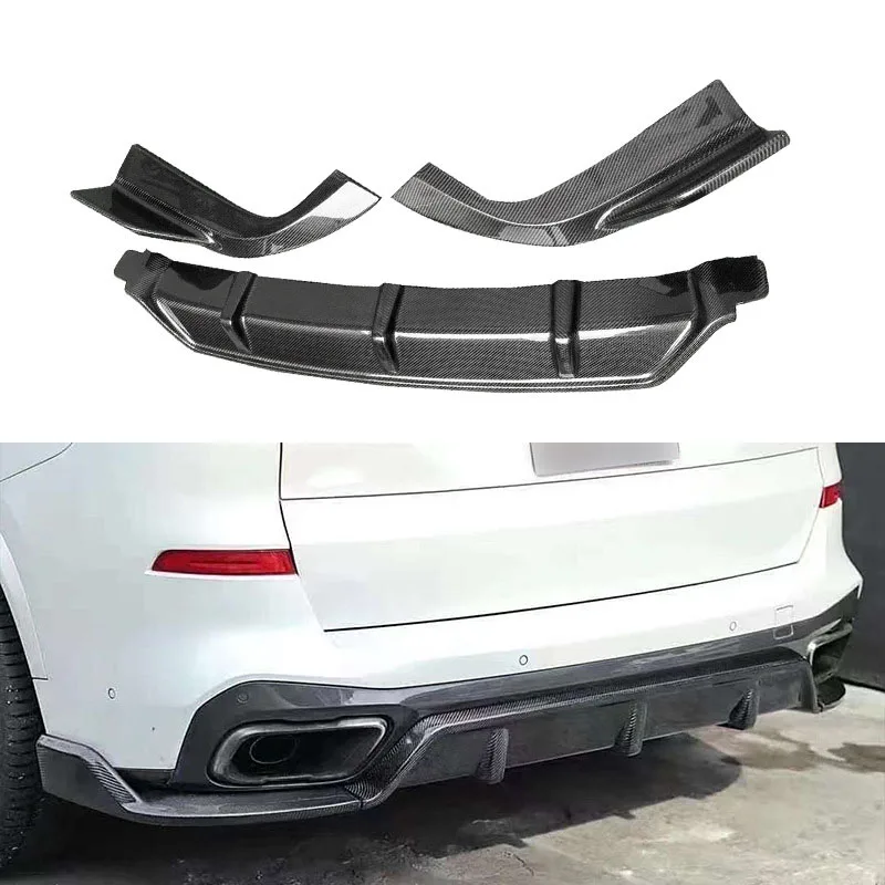 

Carbon Fiber Rear Bar Tail Lip Rear Shovel Spoiler Corner Car Modification Parts for BMW X5 G05 Rear Lip 2018-2022