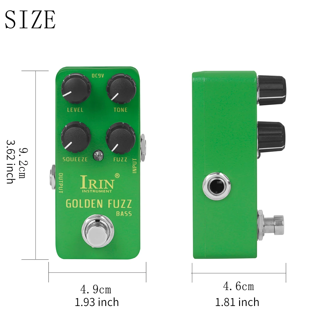 IRIN RS-20 الذهبي الزغب باس تأثير الغيتار الكهربائي دواسة الكلاسيكية باس الزغب لهجة تأثيرات صحيح الالتفافية الدواسات الغيتار الملحقات