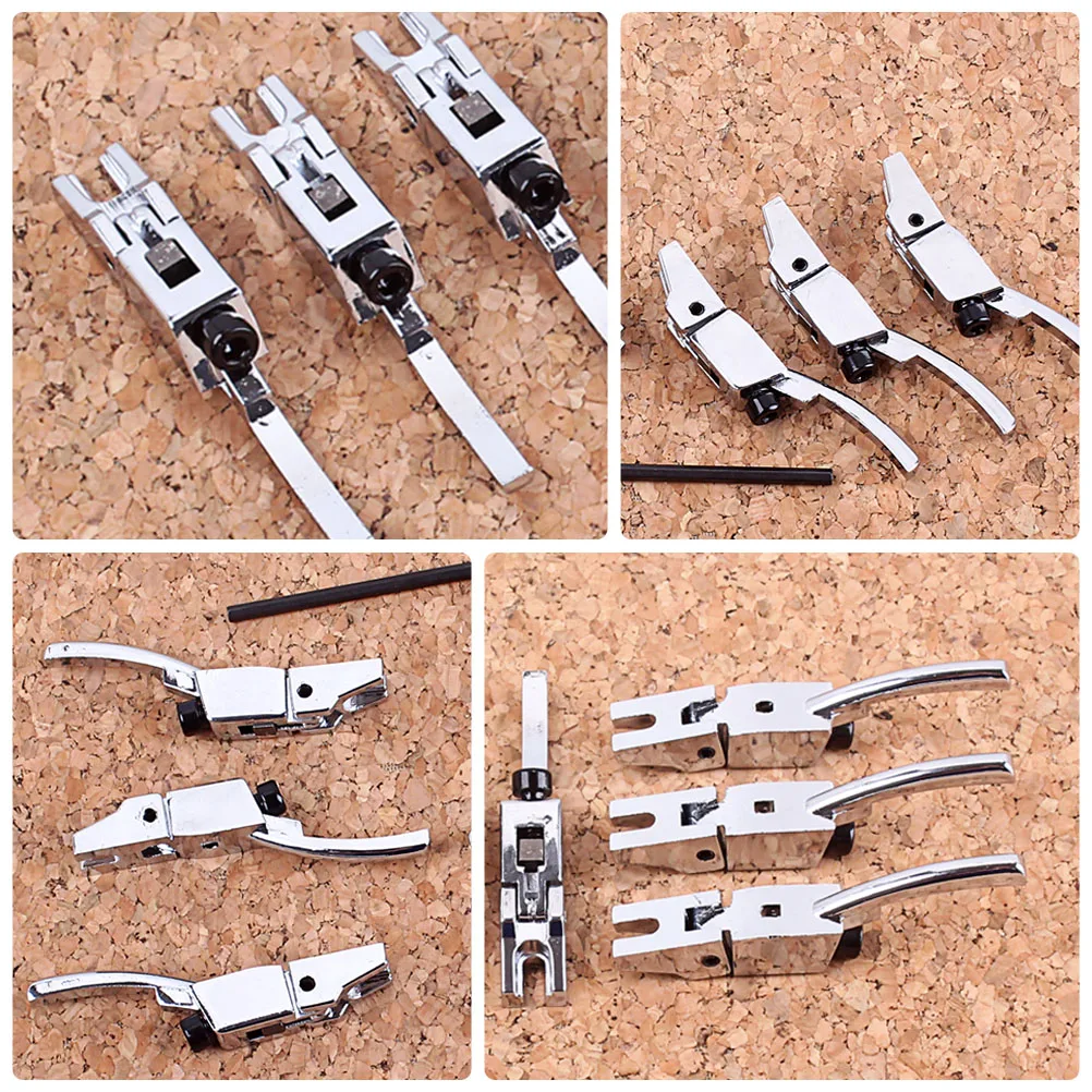 

6 Pcs Bridge Saddle Electric Guitar Double Locking Roller Tremolo Parts Accessories