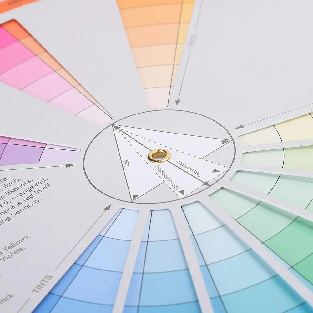 Tattoo Color Mixing Wheel for chromatic Guide - 1/2/3-Pieces