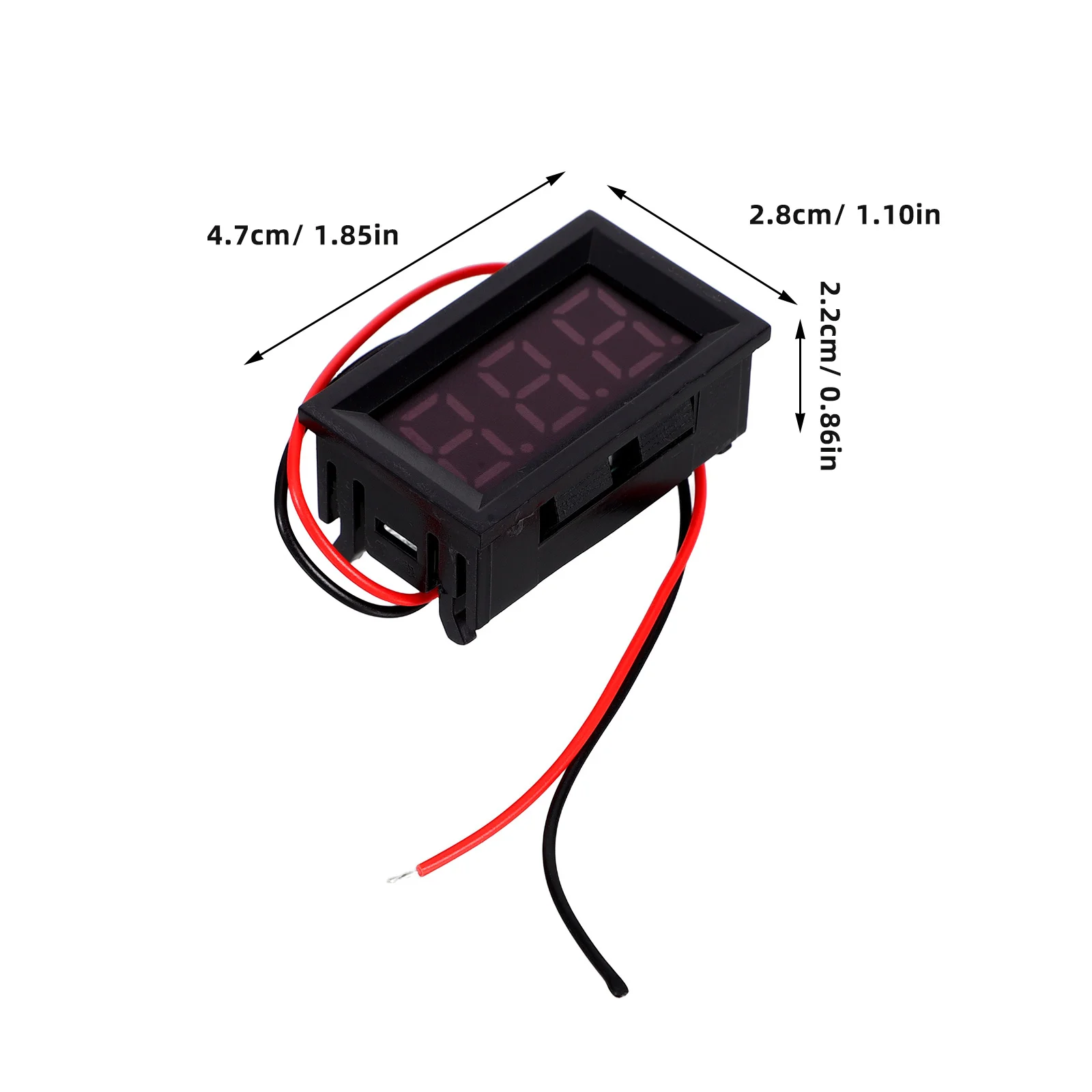 2 шт. мини-светодиодный вольтметр 3-значный красный дисплей высокоточное устройство измерения напряжения для промышленных автомобильных панелей