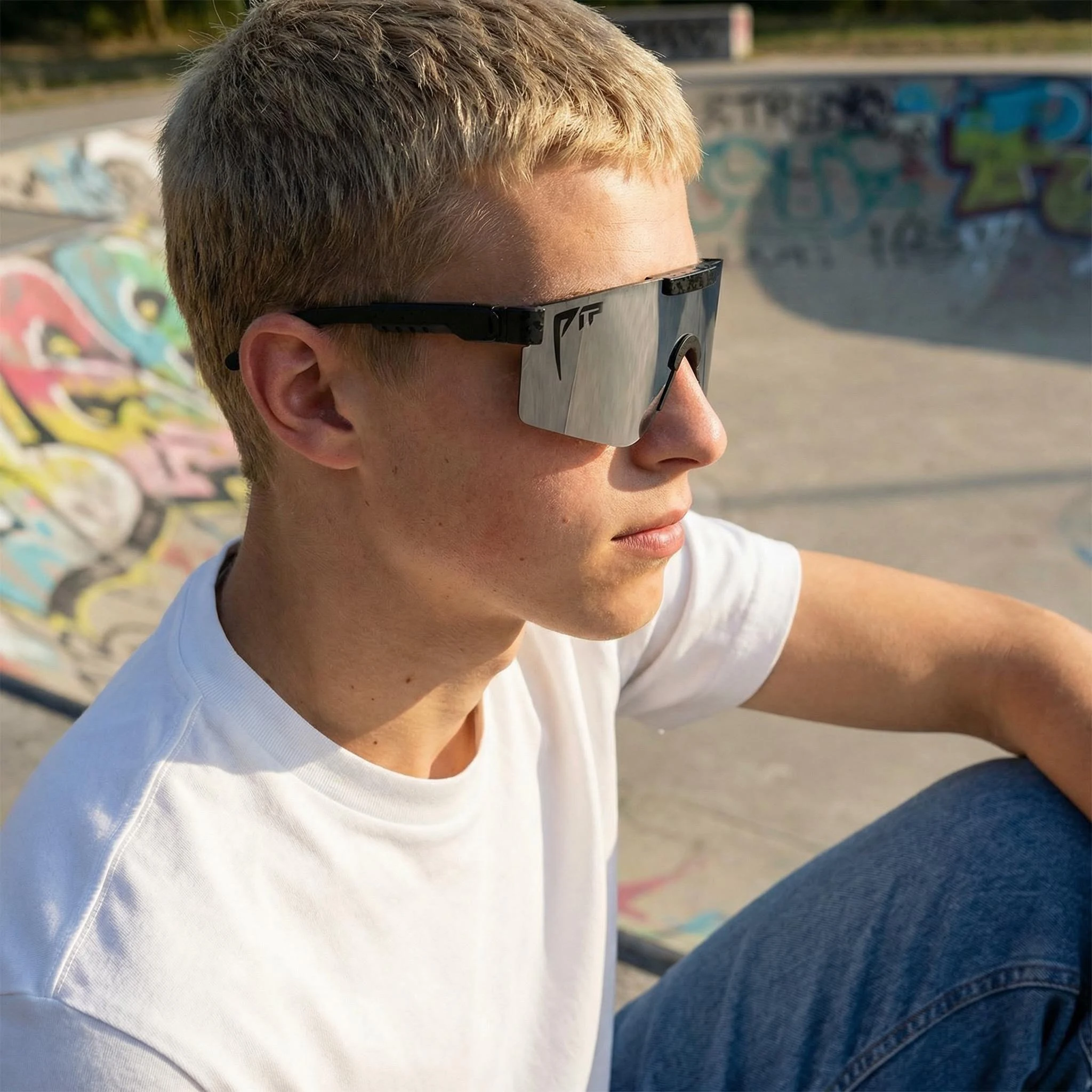 AliExpress NONE Youth Stylish Windproof Sunglasses Men Women Anti-Dust Colorful Goggles for Skateboard Cycling Hiking Running Outdoor Sports
