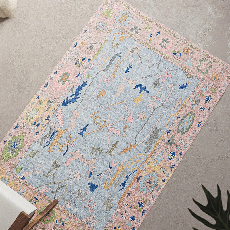 

VIKAMA2025 New Bohemian Carpet Stain Resistant And Waterproof Home Decor Bedroom Floor Mats Summer Outdoor Picnic Floor Mats
