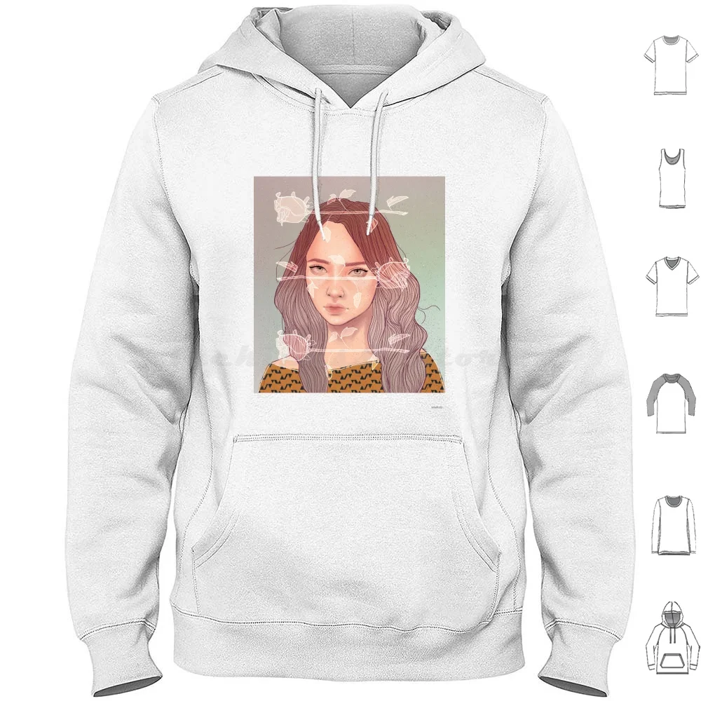 Rozen Hoodie Katoen Lange Mouwen Rozen Bloemen Rose Mooie Bloemen Natuur Lente Pastel Mooie Groene Mint Blush Roze