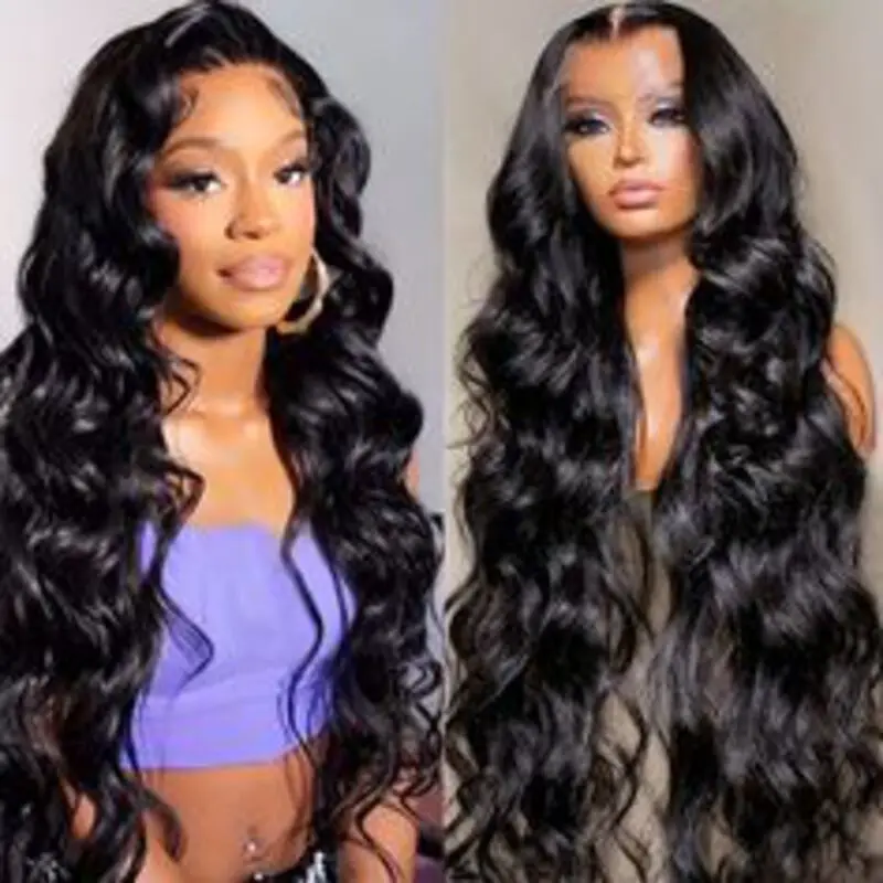 Yesbleen 30 32 Inch 13x4 13x6 HD Body Wave Lace Front Wig Pre Plucked Lace Frontal Wig 100% Human Hair Wigs For Women