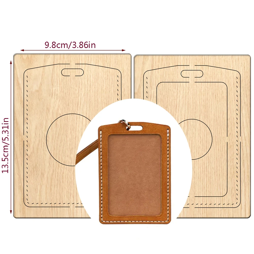 

Вертикальная деревянная форма для вырезания нагрудных значков/бейджей для рабочих удостоверений, эксклюзивный инструмент для любителей рукоделия из кожи.