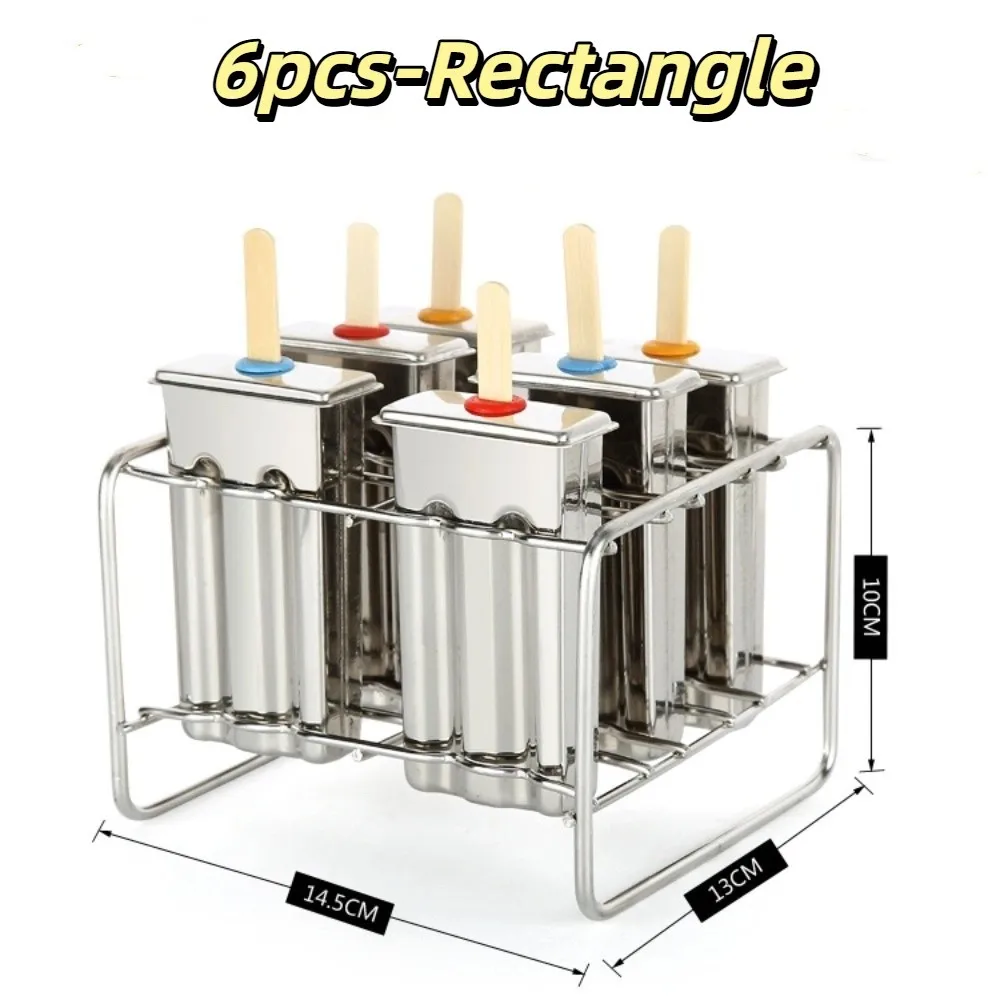 

Новая многоразовая форма для мороженого из нержавеющей стали, набор для самостоятельного изготовления, экологичная форма для леденцов, кухонный инструмент