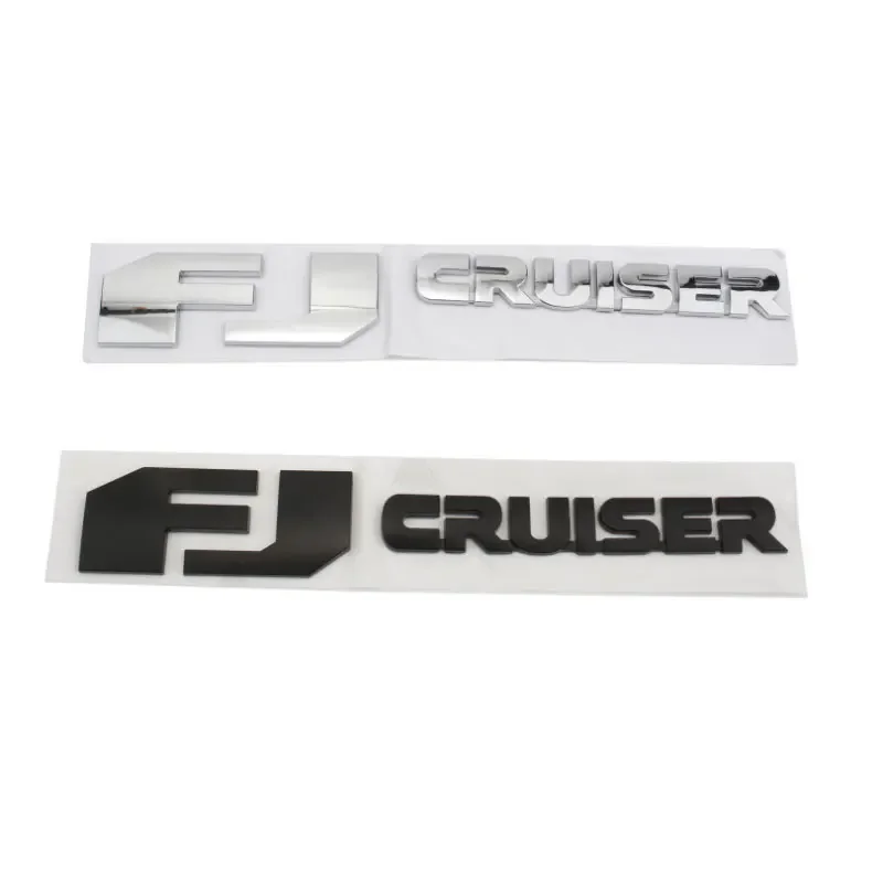 

FJ CRUISER ABS logo Car stickers for Toyota Cruiser body refit accessories Spare tire rear door trunk label decoration decals