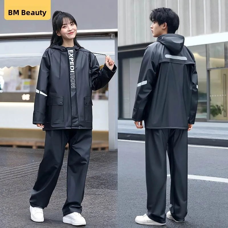 

Женский плащ, комплект дождевых штанов, светоотражающая водонепроницаемая одежда для езды на автомобиле, отдельная конструкция, защита для очень личной...