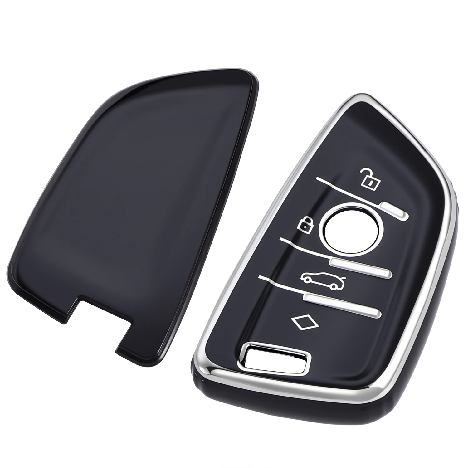 

Sleek TPU Key Case Fits for BMW M8 X1 X2 X3 X5 540I 750I 3 Series Car Key Remote Key Fob Protector