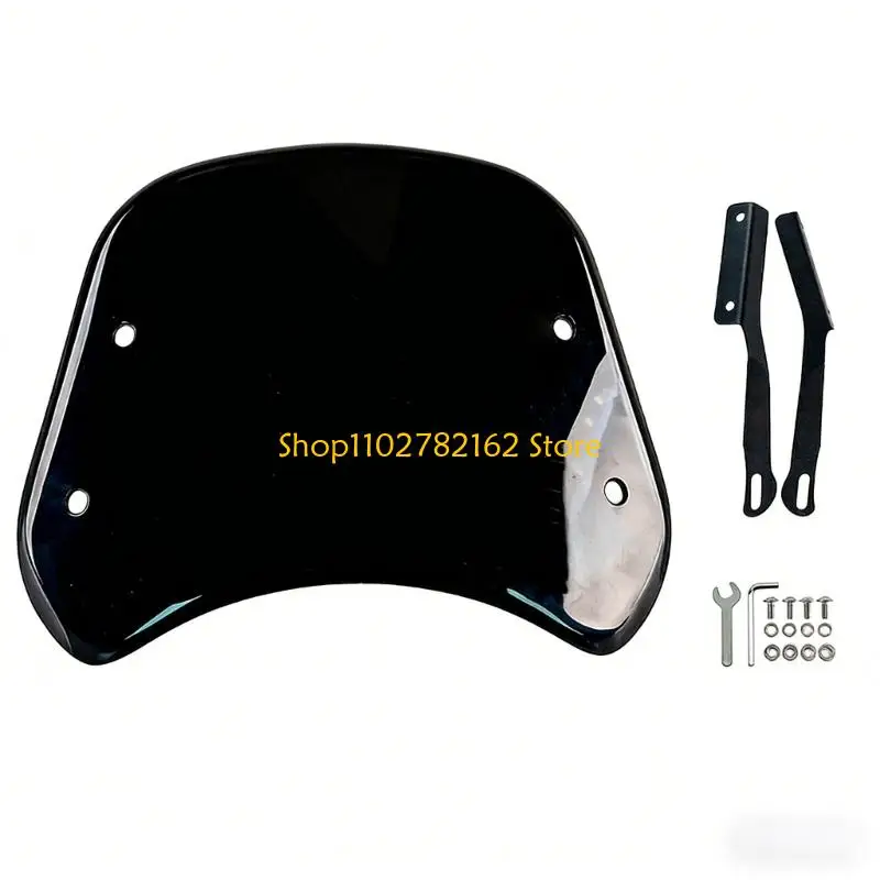 

547B Flexible Motorcycle Windshield 25x19x3cm Abs Plastic For Pleasant Ride