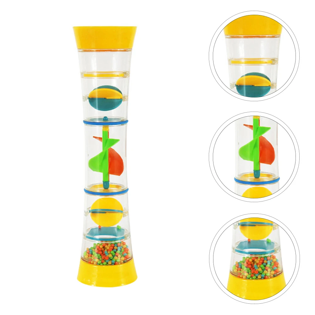 

1pc Rain Sound Kaleidoscope For Kids Toddler Learning Hand Bells Children Plastic Interactive Educational Playthings Adorable