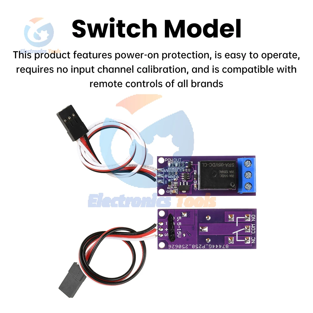 PWM Remote Signal Control Switch RC Model Airplane PWM Switching Flight Light Controller Universal Switch On/Off Switch