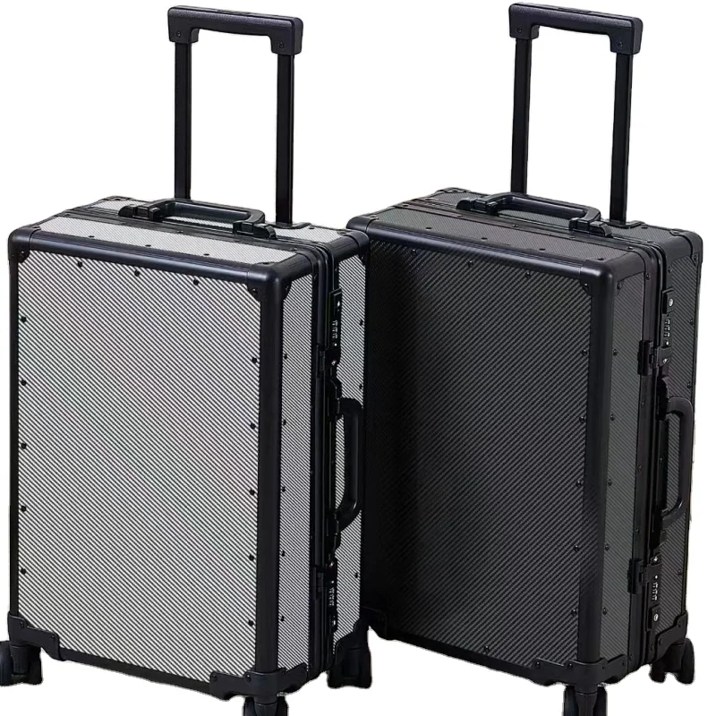 Factory Wholesale 24'' Spread Tow Carbon Fiber Suitcase Hardshell Lightweight Carry on Suitcase Luggage