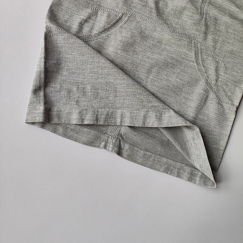 Yoga-Kleidung Sport-Tops Damen Rundhals Langarm Nahtlos Schlankmachend Atmungsaktiv Laufkleidung Schnelltrocknend Fitness-Kleidung – Detail 12