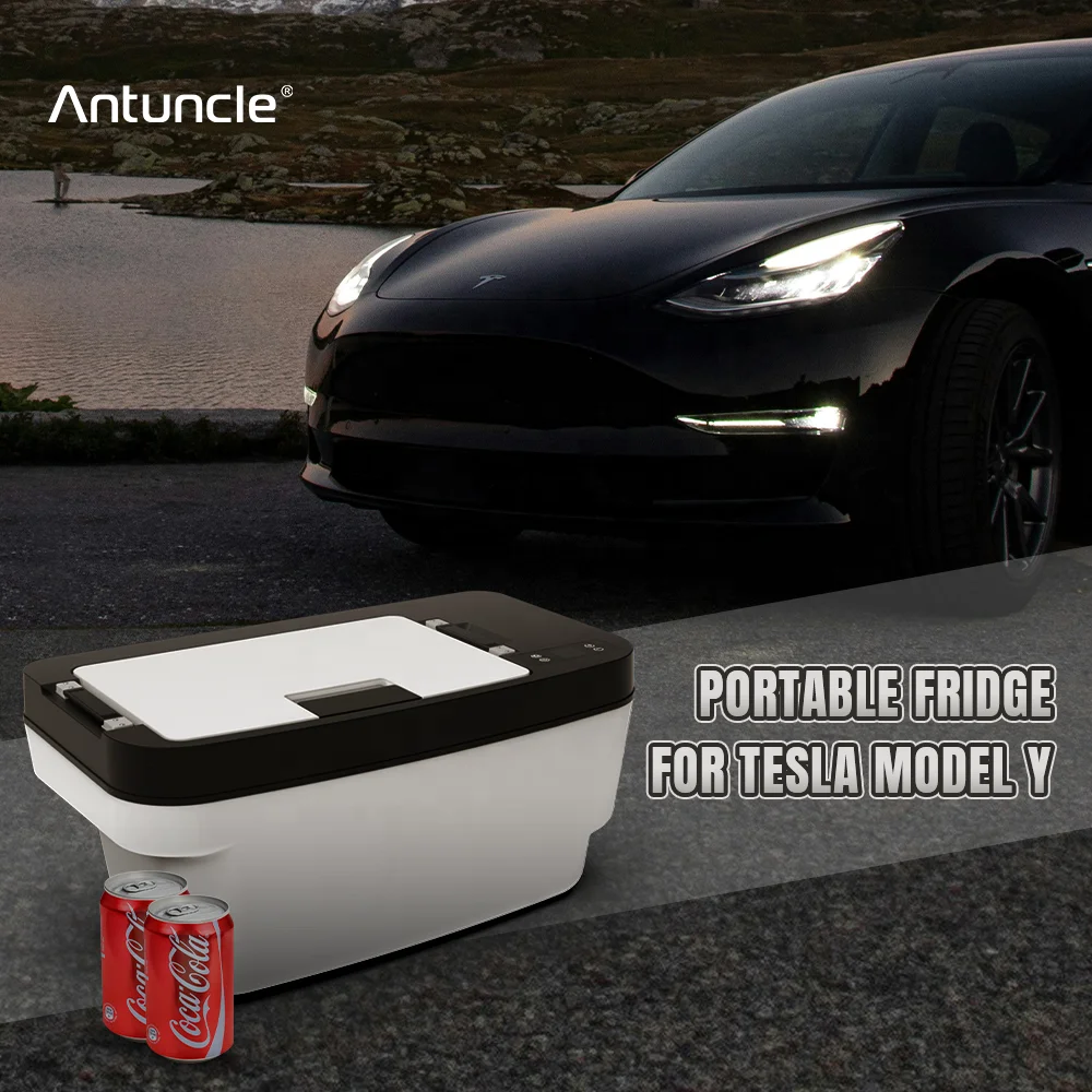 

Portable 35L Car Fridge for Tesla Model Y DC 12/24V Car Trunk Freezer for Outdoor Camping