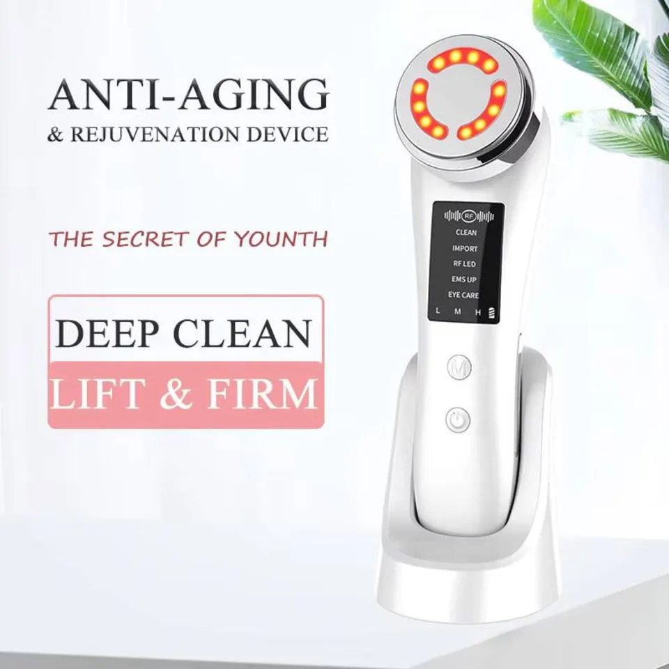 Schoonheidsinstrument Gezichtsmassage Lifting Aanscherping Gezicht Foton Verjonging Radiofrequentie Anti Aging Rimpelverwijdering Massager