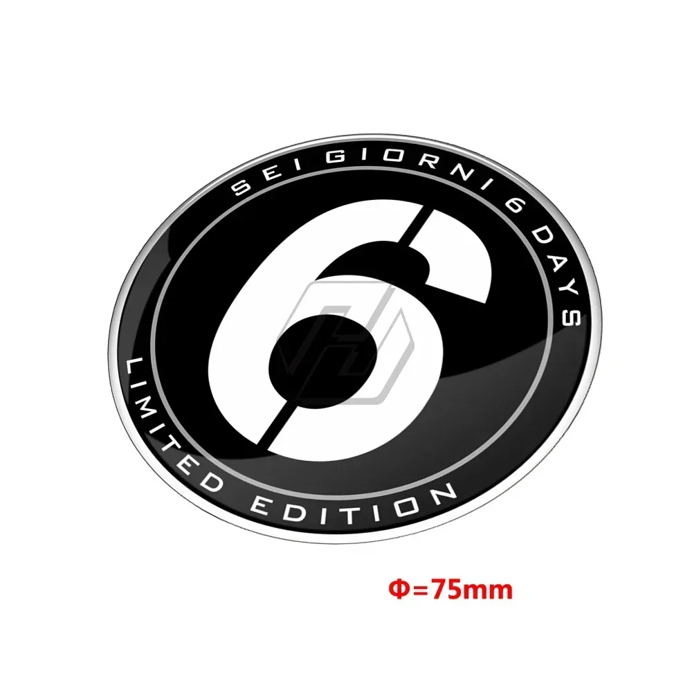 For Vespa Series 2 Sei Giorni GTS 300 250 300ie Sprint 50 150 Scooter Accessories Number 6 Sticker